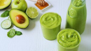 Detox Smoothie, Avocado, Radish, Healthy Body, Berry, Turmeric, Apple