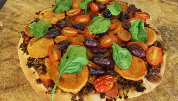 Pizza, Meat, Chicken, Spinach, Protein, Healthy