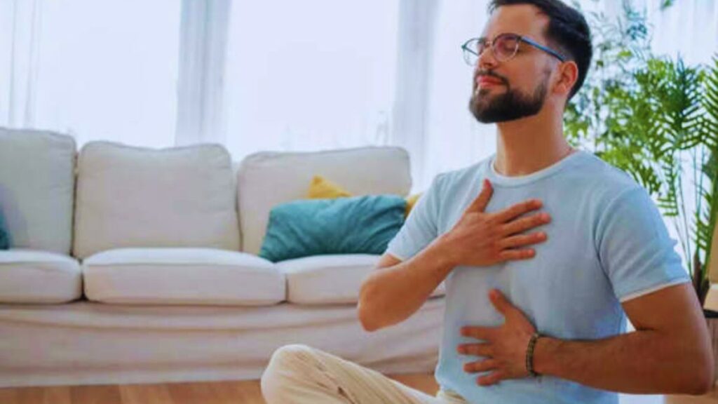 breathing techniques for heart health, improve HRV naturally, slow breathing benefits, Anulom Vilom steps, Bhramari pranayama benefits, box breathing method, how to lower blood pressure naturally, breathwork for stress relief, vagus nerve breathing exercises, yoga breathing for beginners.