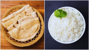roti vs rice at night, which is better roti or rice for dinner, digestion and sleep, healthy dinner options, Indian diet tips, fiber vs carbohydrates, easy to digest foods, what to eat at night for better sleep, roti digestion, rice digestion, light dinner ideas, Indian food for good sleep, best food for night digestion, wheat vs rice comparison.