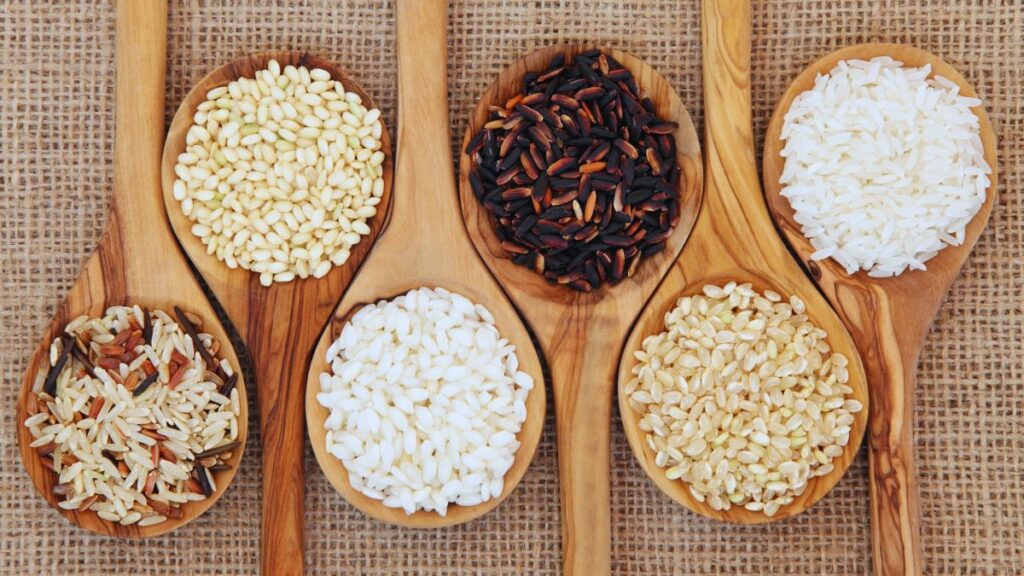 healthiest rice varieties, brown rice benefits, black rice antioxidants, red rice nutrition, wild rice protein, parboiled rice glycaemic index, rice for gut health, rice for diabetes, rice for heart health, whole grain rice benefits, best rice for weight loss, low GI rice, healthy rice options