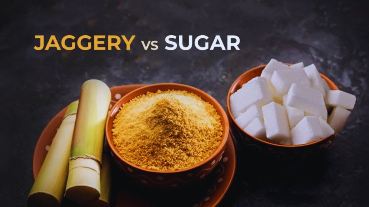 jaggery vs sugar, jaggery health benefits, is jaggery healthier than sugar, refined sugar side effects, jaggery nutrition, benefits of jaggery, natural sweeteners, Ayurveda jaggery benefits, jaggery digestion, jaggery immunity, glycaemic index jaggery, sugar health risks, jaggery antioxidants, jaggery metabolic health, traditional sweeteners